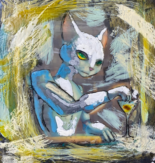 Robo-Kitty  - Limited Edition Print