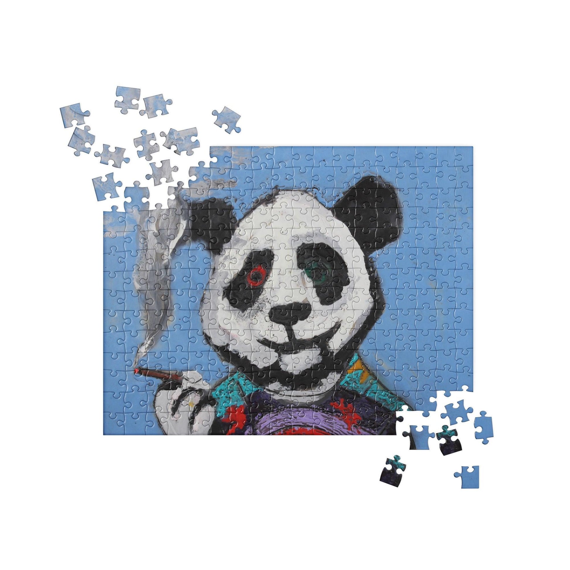 "Panda Madness" Jigsaw puzzle- - Mike Giannella - Encaustic Painting - Mixed Media Artist - Art Prints