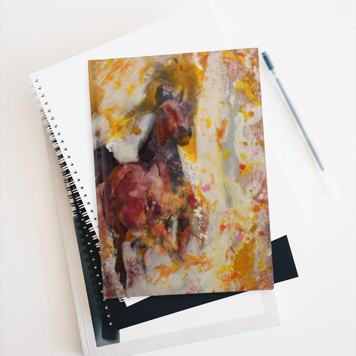 "Prairie Meadows" Journal - Ruled Line-Paper products - Mike Giannella - Encaustic Painting - Mixed Media Artist - Art Prints