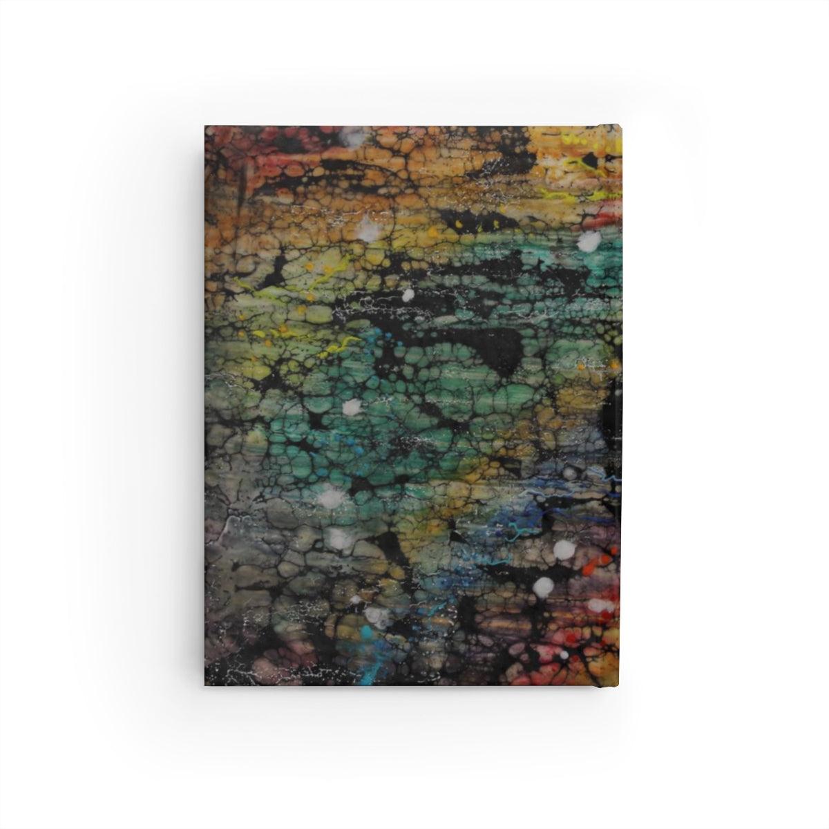 "Synapse 2" Journal - Ruled Line-Paper products - Mike Giannella - Encaustic Painting - Mixed Media Artist - Art Prints