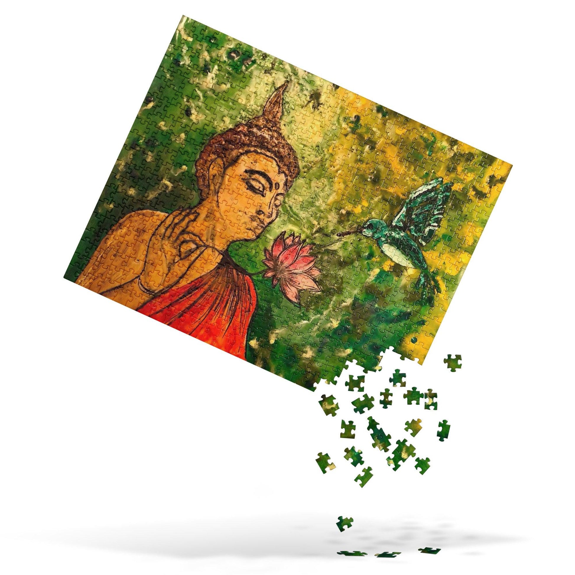 "Zen Gardens" Jigsaw puzzle- - Mike Giannella - Encaustic Painting - Mixed Media Artist - Art Prints
